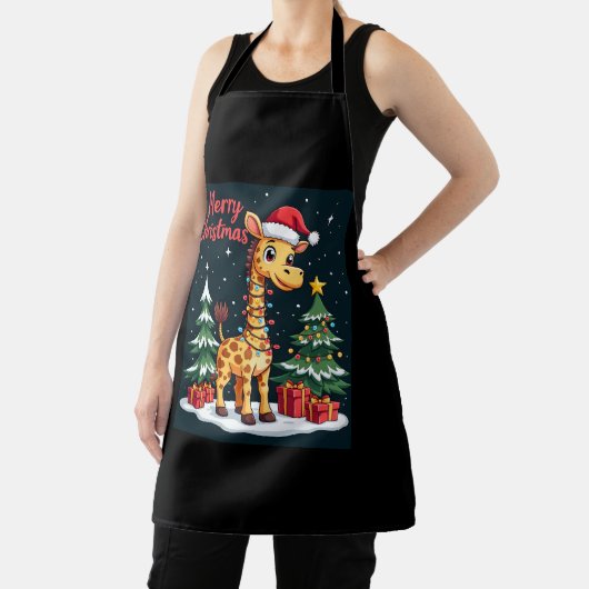 キラフェメリークリスマスツリー照明サンタギラフ エプロン (インサイチュ)