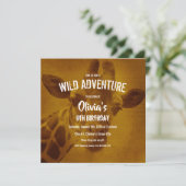 キラフサファリ誕生日パーティー 招待状 (スタンド正面)