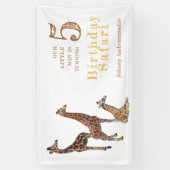 キラフサファリ誕生日パーティー 横断幕 (縦)