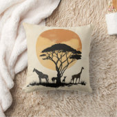 キラフサンセットサファリピロー クッション (ブランケット)