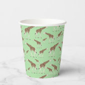 キラフジャングルサファリ動物の誕生日パーティー 紙コップ (裏面)
