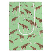 キラフジャングルサファリ動物 ミディアムペーパーバッグ (裏面)