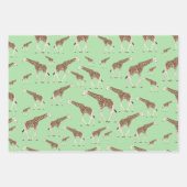 キラフジャングルサファリ動物 ラッピングペーパーシート (正面3)