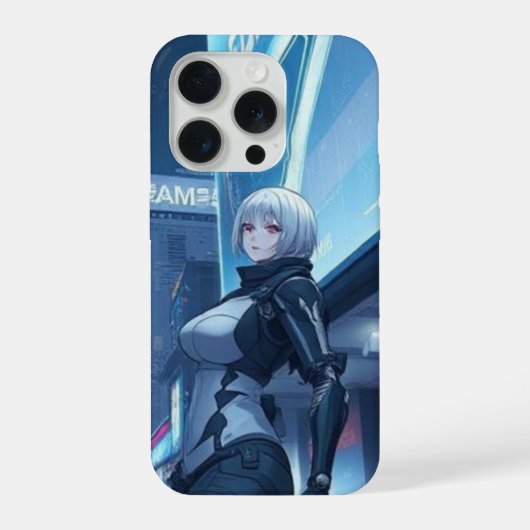 キラヤシロ サイバーパンク アニメ iPhoneケース iPhone 15 Proケース (裏面)