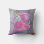 キラライトピンクのユニコーン クッション (裏面)