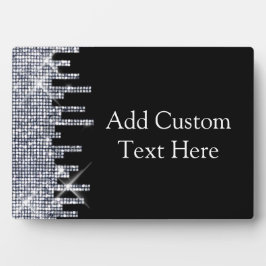 キラリエレガントティブルブラック/シルバーグラマー フォトプラーク