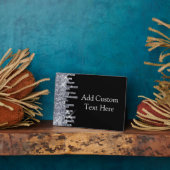 キラリエレガントティブルブラック/シルバーグラマー フォトプラーク (側面)