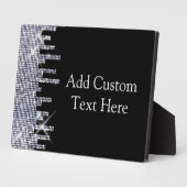 キラリエレガントティブルブラック/シルバーグラマー フォトプラーク (側面)