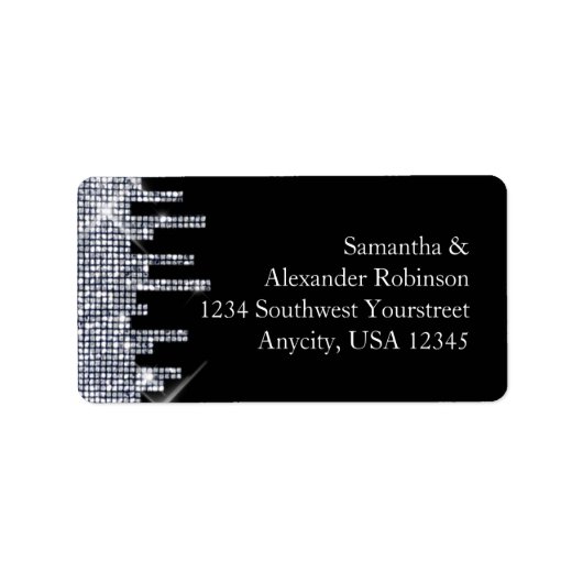 キラリエレガントティブルブラック/シルバーグラマー ラベル (正面)