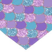 キラリカラフルッとマーメイドはかりで測パターン媒体ta ミディアムテーブルランナー (コーナー)