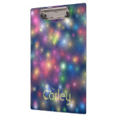 キラリカラフルングスター銀河系パーソナライズされた クリップボード (左)