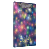 キラリカラフルングスター銀河系パーソナライズされた クリップボード (右)