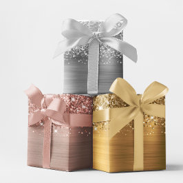 キラリガーリーティのグラムフェイクフォイルのセット ラッピングペーパーシート