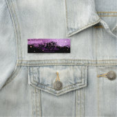 キラリスタイリッシュティなマゼンタとブラックのメイクアップアーティスト 名札 (インサイチュ)