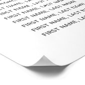 キラリファンシーティエレガントモダン金ゴールドストライプ ポスター (角)