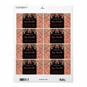 キラリモダンッとスクリプト大豆キャンドルラベル ラベル (フルシート)