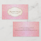 キラリモダンティ《写真》ぼけ味金ゴールドグリッターフレーム 名刺 (正面/裏面)