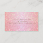 キラリモダンティ《写真》ぼけ味金ゴールドグリッターフレーム 名刺 (裏面)