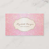 キラリモダンティ《写真》ぼけ味金ゴールドグリッターフレーム 名刺 (正面)