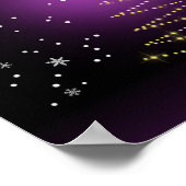 キラリモダンーしたクリスマスツリー ポスター (角)