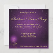 キラリモダンーしたクリスマスツリー 招待状 (裏面)