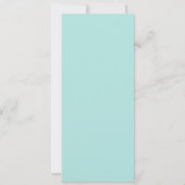 キラリ淡い色のティターコイズフォイル50誕生日 招待状 (裏面)