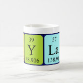 キラン周期表名mug コーヒーマグカップ (中央)