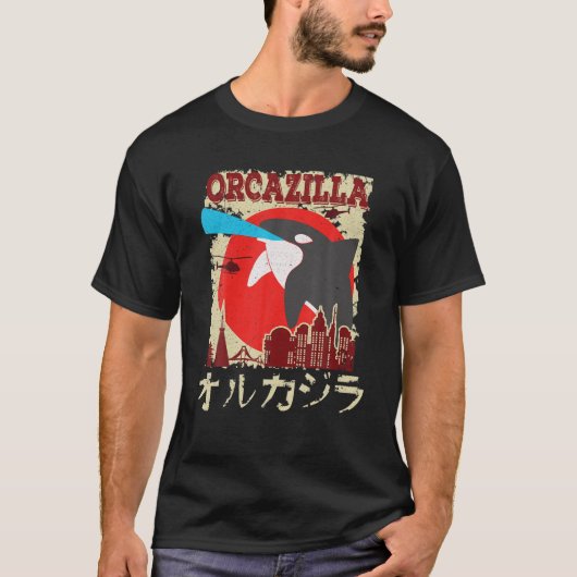 キラーおもしろいクジラ | Orca Loversギフト Tシャツ (正面)