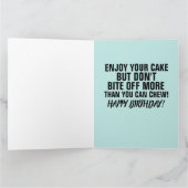 キラーおもしろいシャーク大誕生日カード カード (内部)