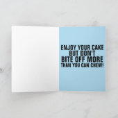 キラーおもしろいシャーク誕生日カード カード (内部)