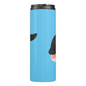 キラーおもしろいホエールオルカかわいい漫画イラストレーション タンブラー (裏面)