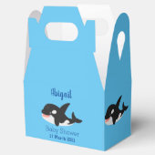 キラーおもしろいホエールオルカかわいい漫画イラストレーション フェイバーボックス (オープン)