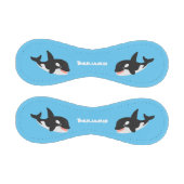 キラーおもしろいホエールオルカかわいい漫画イラストレーション 野球ボール (パネル)