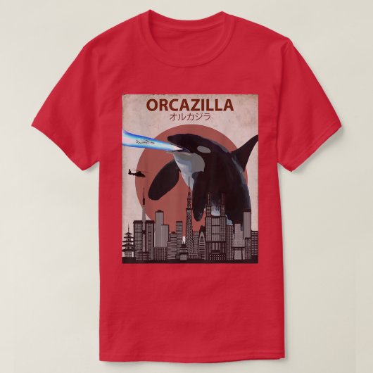 キラーおもしろいホエールオルカ愛好家ギフト Tシャツ (デザイン正面)