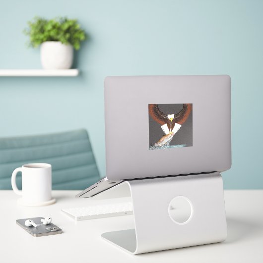 キラーイーグル シール (デスク上のノートパソコン)