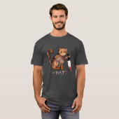 キラーキャット、手絵を描、キャットのオーナーユーモアTシャツ Tシャツ (正面フル)