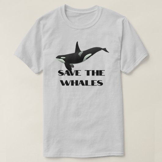 キラークジラの保護 Tシャツ (デザイン正面)