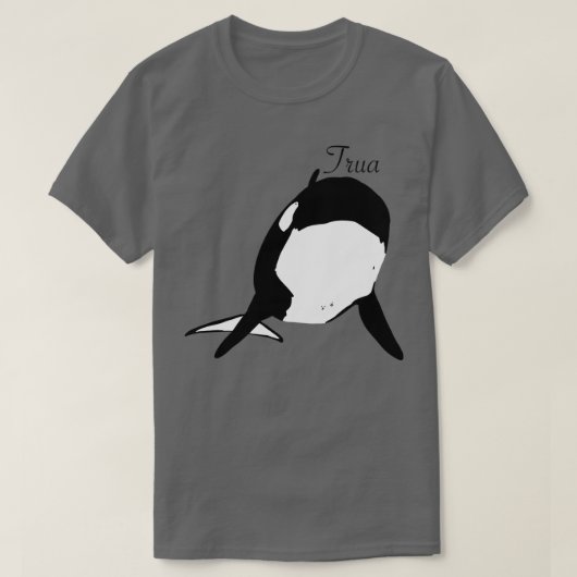 キラークジラの若いトゥーラ Tシャツ (デザイン正面)