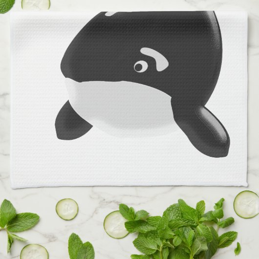 キラークジラ キッチンタオル (折り畳み)