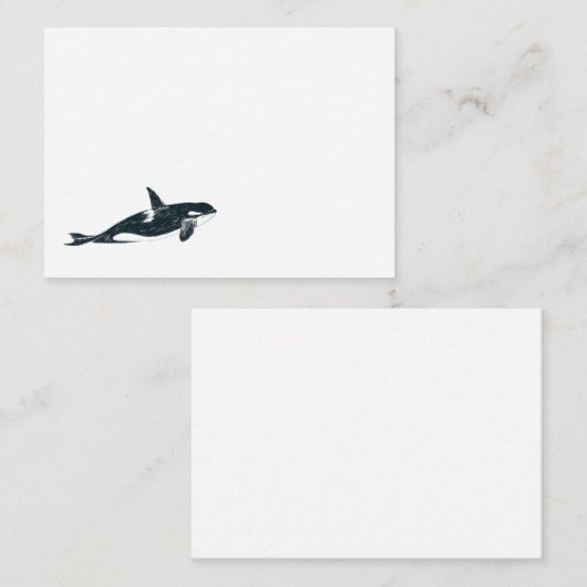 キラークジラ ノートカード (正面/裏面)