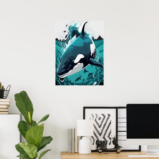 キラークジラ ポスター (ホームオフィス)