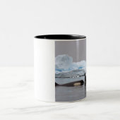 キラークジラ(orcas)、オルシーナス・オルカ、ポッド ツートーンマグカップ (中央)