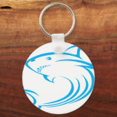 キラーシャークインスイッシュスケッチスタイル キーホルダー (正面)