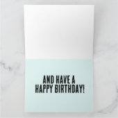 キラーシャーク攻撃誕生日ビッググリーティングカード カード (内部)