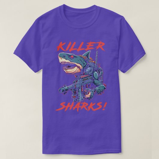 キラーシャーク Tシャツ (デザイン正面)