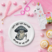 キラー'シュルーム – 不気味幽霊とナイフ ペーパープレート (パーティー)