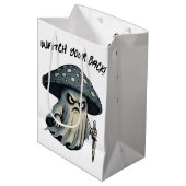 キラー'シュルーム – 不気味幽霊とナイフ ミディアムペーパーバッグ (正面アングル)