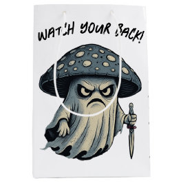 キラー'シュルーム – 不気味幽霊とナイフ ミディアムペーパーバッグ