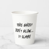 キラー'シュルーム – 不気味幽霊とナイフ 紙コップ (裏面)