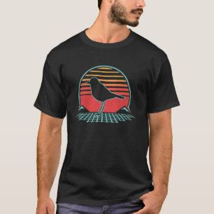 キラーダーバードレトロヴィンテージ80sスタイル野鳥観察 tシャツ